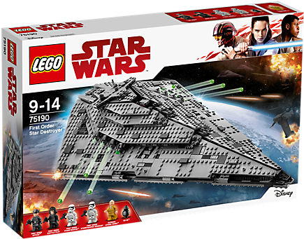 First Order Star Destroyer - Lego 75190 - First Order Star Destroyer (600x450), Png Download