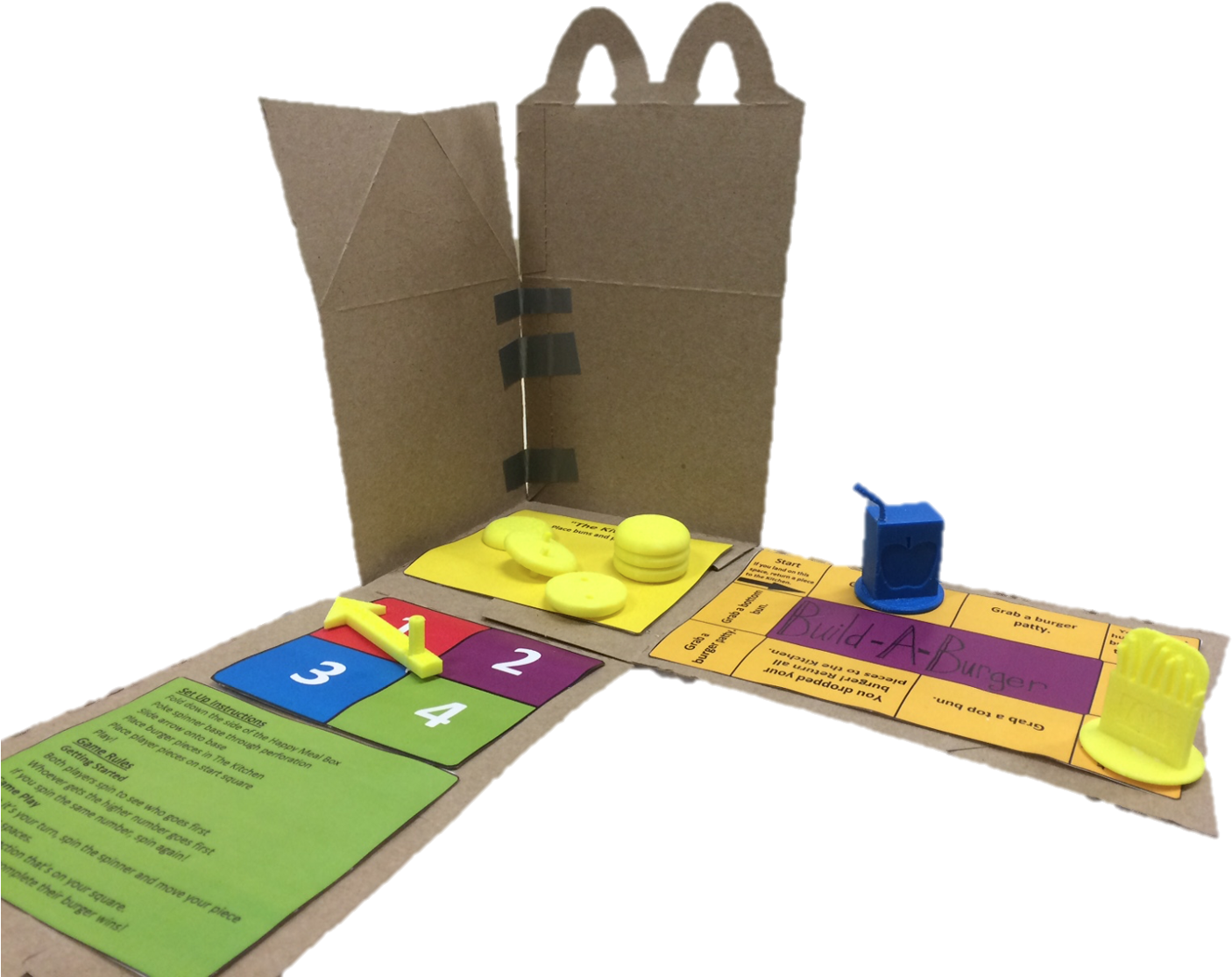 And Utilizes The Happy Meal Box As The Board To Reduce - Bag (1500x1125), Png Download