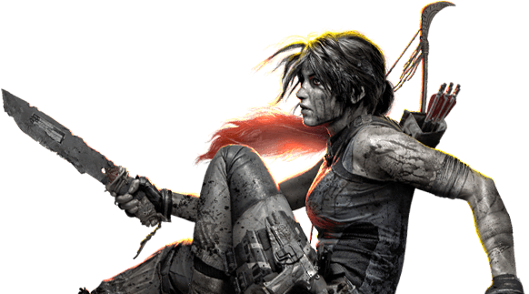 Lara Croft Shadow Of The Tomb Raider Png (582x323), Png Download