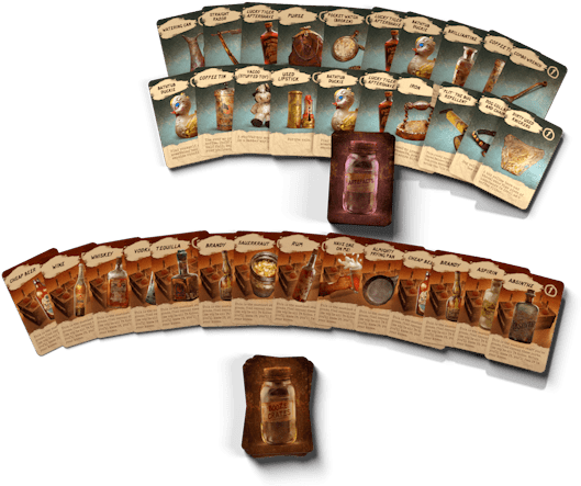 12 Unique Booze Cards - Wood (560x459), Png Download