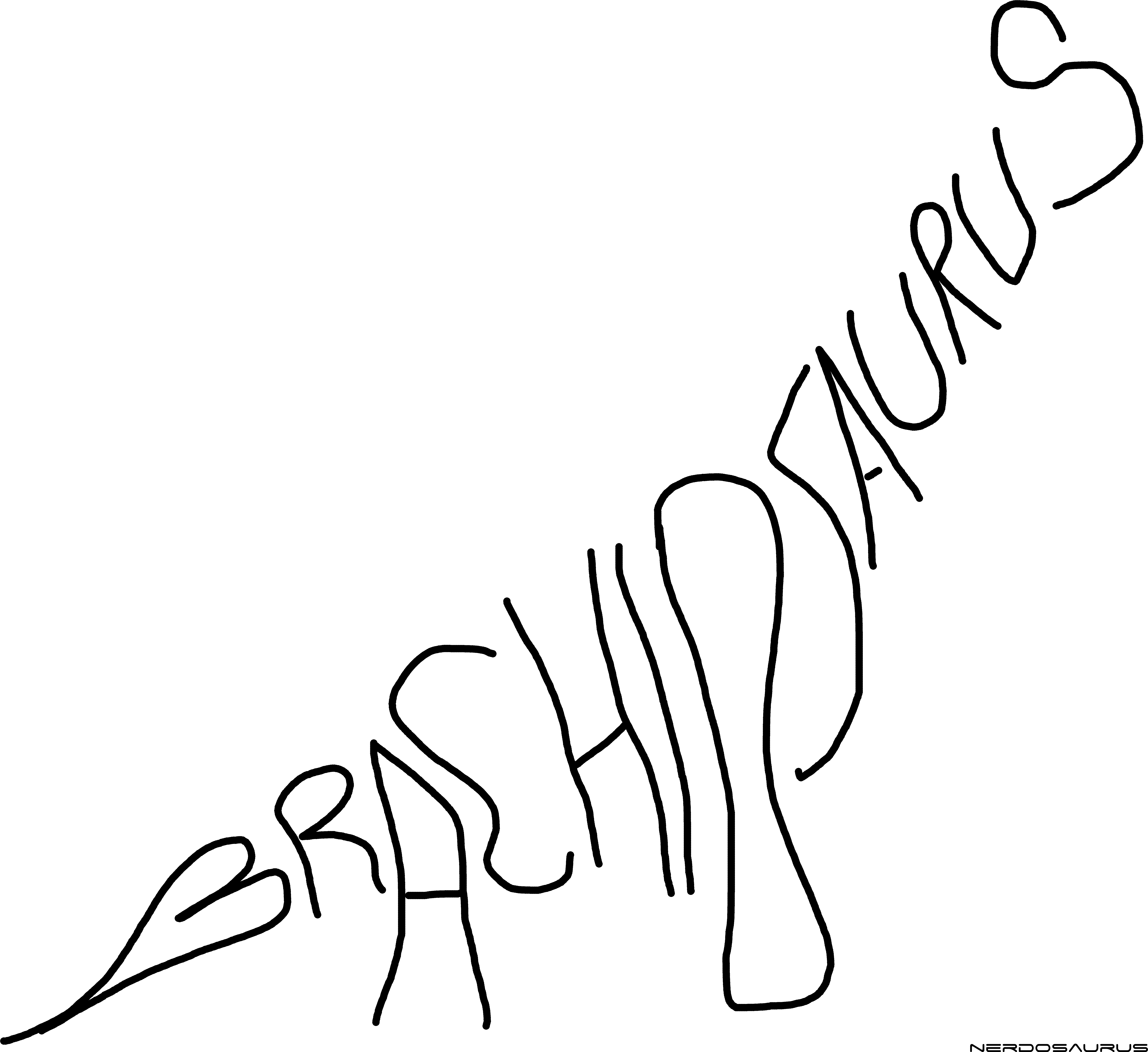 I Little Brachiosaurus To Brighten Your Day (8250x8250), Png Download