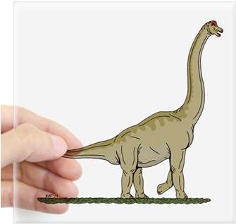 Brachiosaurus Sticker - Brachiosaurus Neoprene Lunch Bag (350x350), Png Download