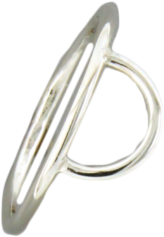Half Circle Ring - Ring (317x400), Png Download