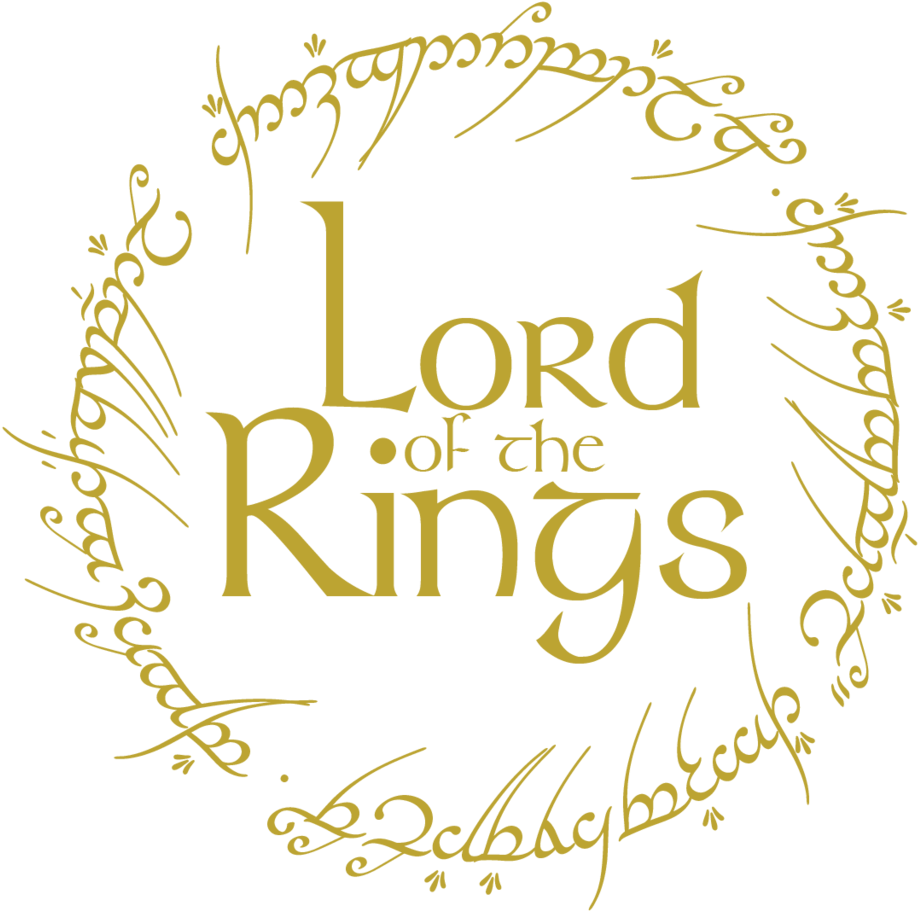 Lord Of The Rings Clipart Logo - Lord Of The Ring Ring Text (1024x1024), Png Download
