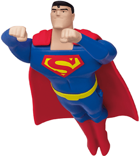 Mcdonald's Happy Meal Toy Justice League Action- Superman - Superman (480x455), Png Download