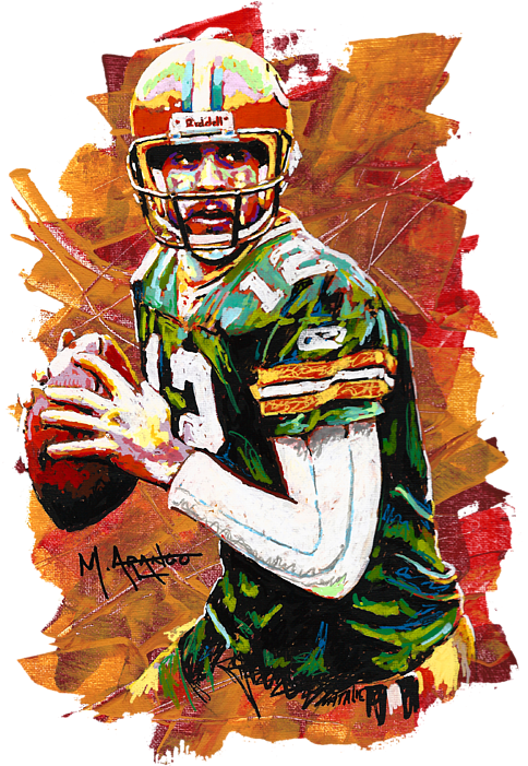 Bleed Area May Not Be Visible - Aaron Rodgers (502x700), Png Download