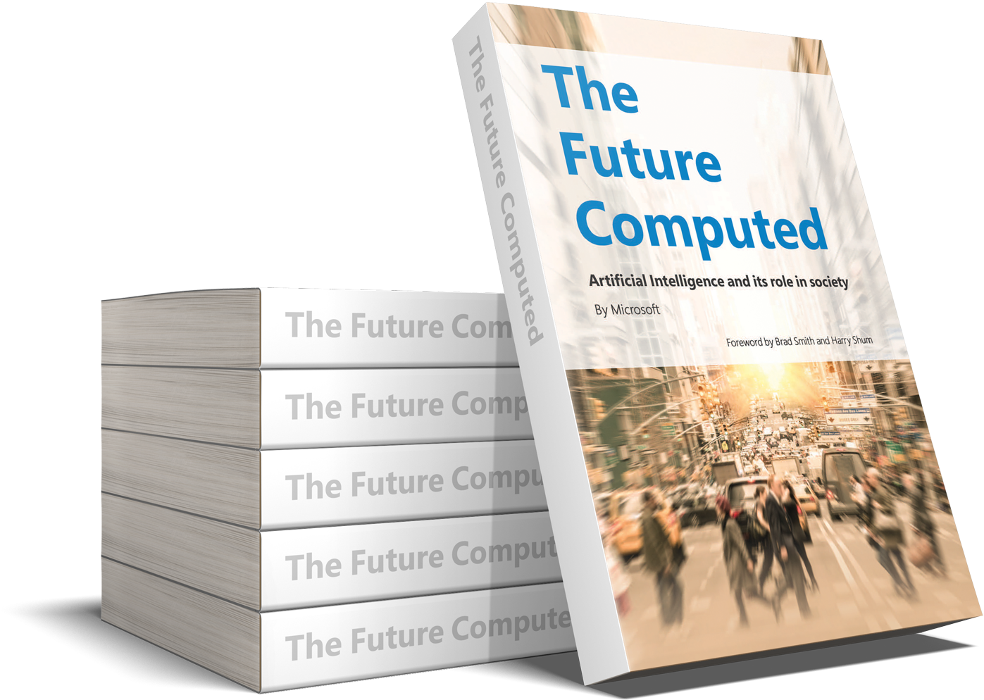 Photo Of A Stack Of Books Entitled "the Future Computed" - Universal Language Vol 3 (tech & Deep Selection) (2000x1334), Png Download
