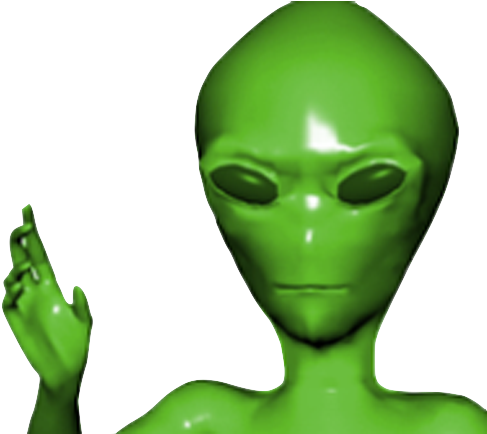 Ayy - Aliens Transparent (500x433), Png Download