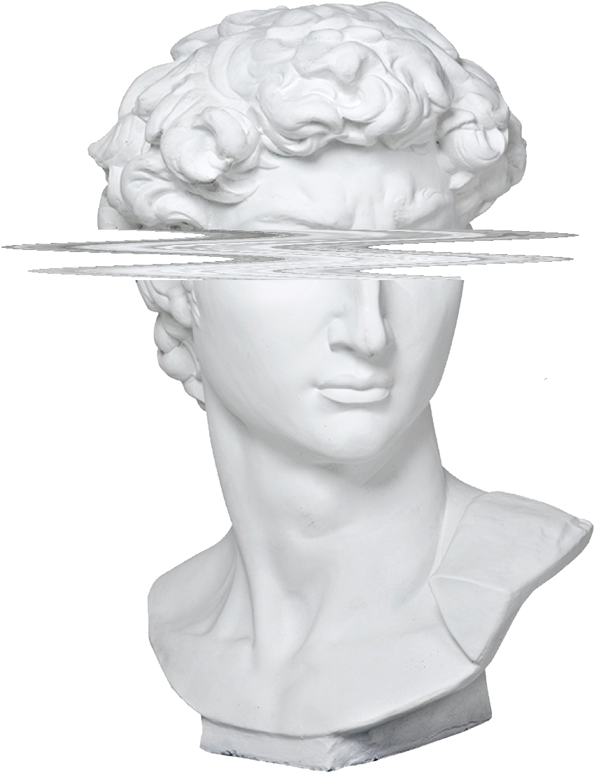 Aesthetic Roman Statue Png - Vaporwave Statue Png (1200x1200), Png Download