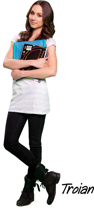 Troian Bellisario Images Troian Photoshoots Wallpaper - Girl (355x738), Png Download