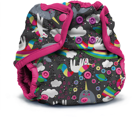 Kanga Care X Jujube - Rumparooz One Size Cloth Nappy Cover Snap, Aquarius (500x500), Png Download