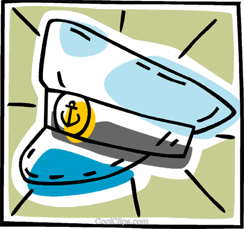 Sailor Hat Royalty Free Vector Clip Art Illustration - Sailor Cap (480x451), Png Download