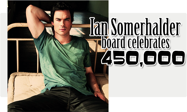 Ian Somerhalder Board Celebrating 450,000 Posts On - Damon Salvatore Hot (697x399), Png Download