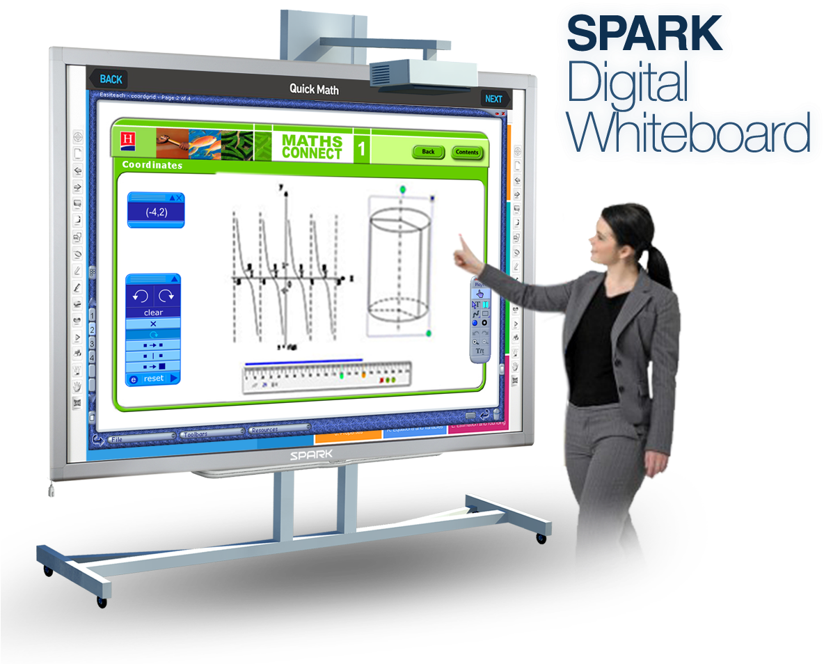 White Board Digital Png (1208x1026), Png Download