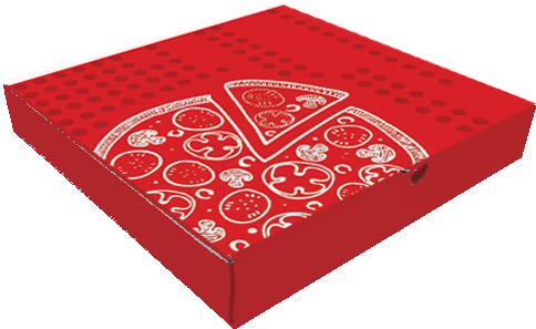 12" Pizza Box Plain - Box (500x500), Png Download