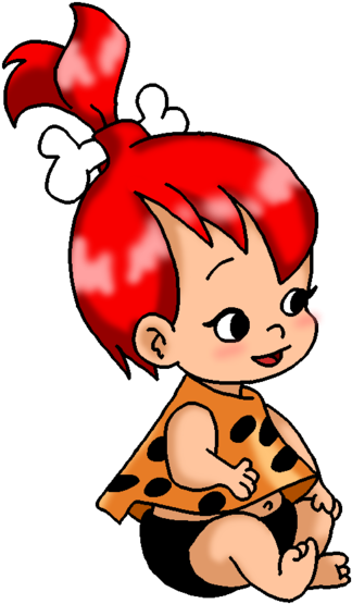 Share This Image - Pebbles Flintstone Happy Birthday (409x600), Png Download