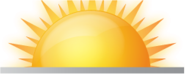 Sunrise Clipart Rising Sun - Transparent Background Sun Logo Png (640x480), Png Download