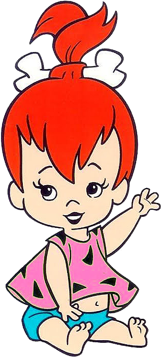 Pin By Seda Cam On Cakil - Imagenes De Pebbles Picapiedra (428x800), Png Download