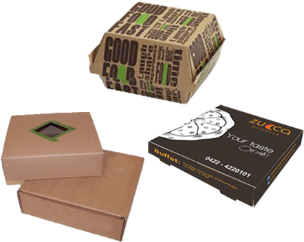 Food Packaging - Take Away Burger Boxes (484x441), Png Download
