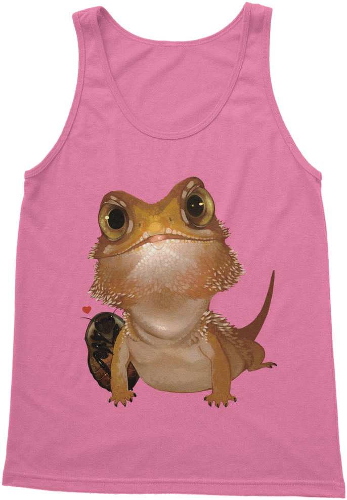 Ct006 Bearded Dragon And Cockroach Brown ﻿women's Tank - Rhadinophis Frenatum (1024x1024), Png Download