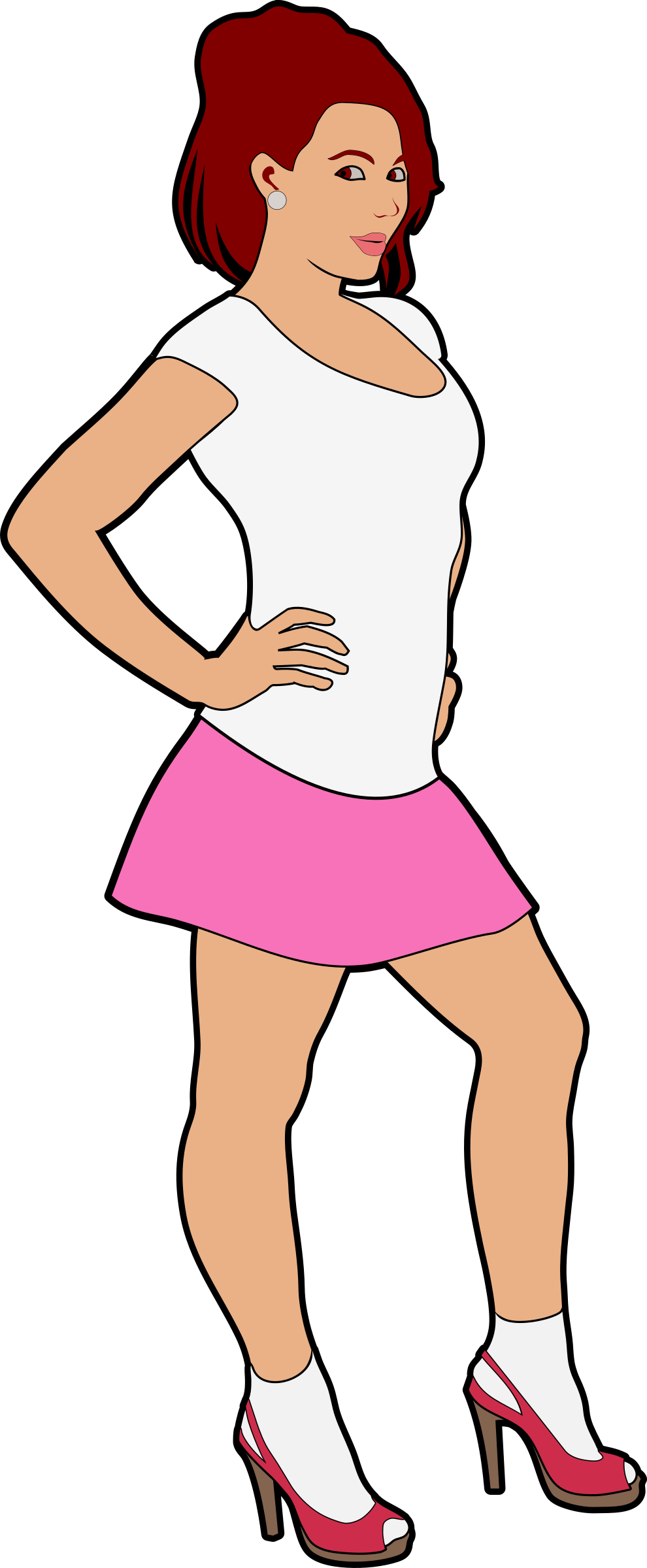 Girl Clipart Transparent (990x2400), Png Download