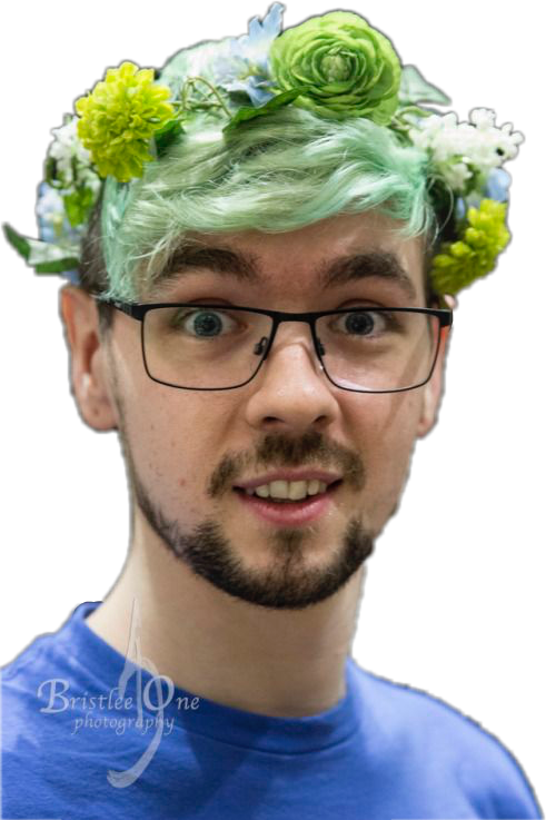 Seanmcloughlin Jacksepticeye Flowercrown Smolbean Freet - Jacksepticeye Flower Crown (491x737), Png Download