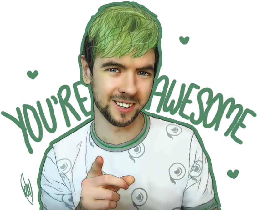 Transparent Jacksepticeye Background - Jacksepticeye You Re Awesome (898x685), Png Download