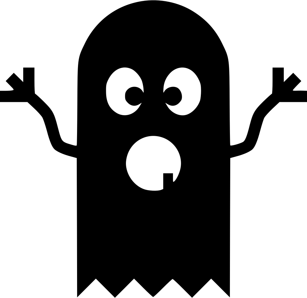 Ghost Scary - - Icon (980x950), Png Download