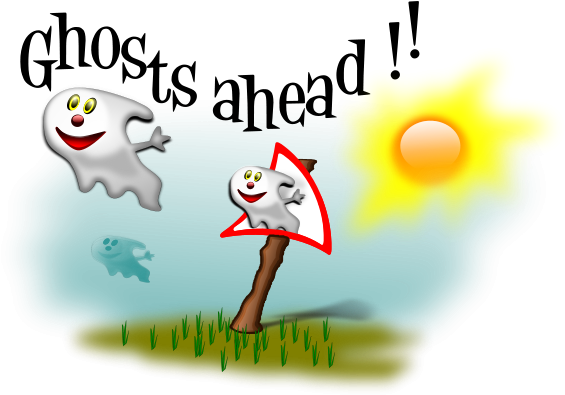 Clipart Png Related To Scary Ghost (600x396), Png Download