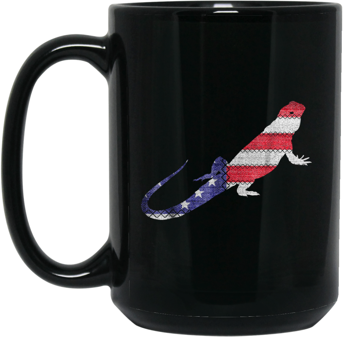 Patriotic Bearded Dragon American Flag Embroidery 15 - My Waifu Loves Me (1155x1155), Png Download