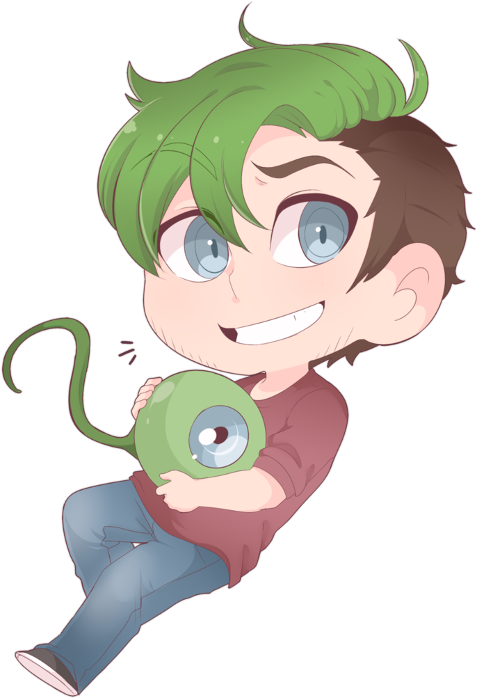 Jacksepticeye By Secretmetalalchemist - Jacksepticeye Fan Art Chibi (756x1058), Png Download
