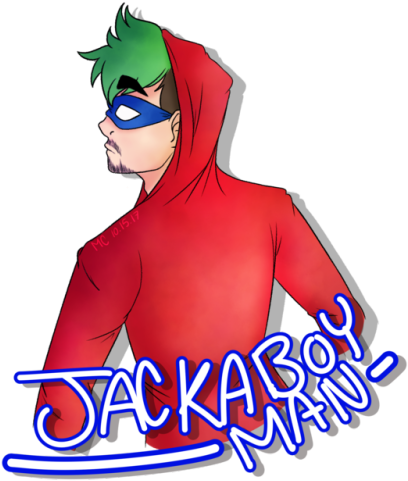 Jackaboy Man Is Here To Save The Day - Cartoon (500x500), Png Download