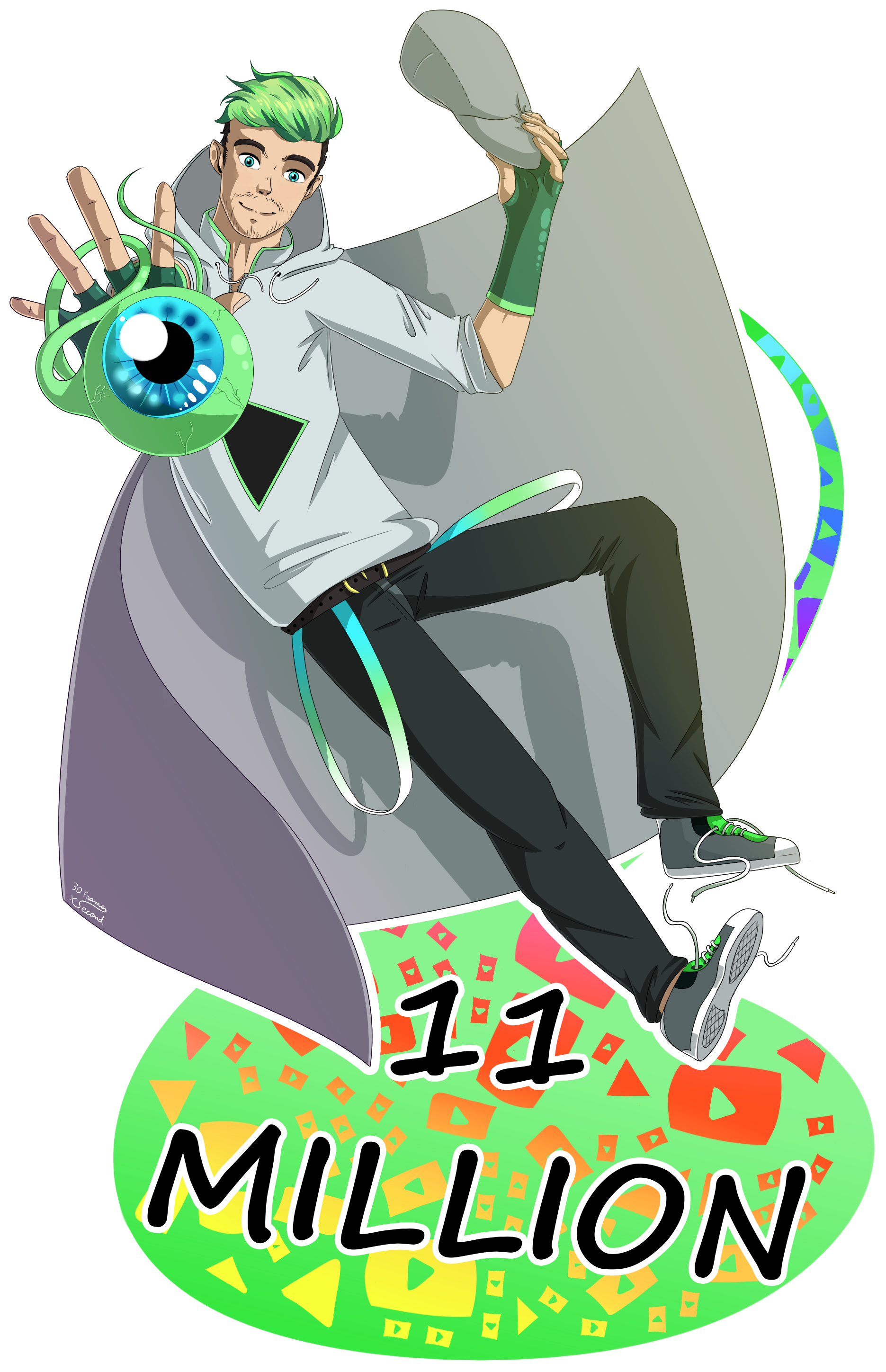 Congrats Jacksepticeye - Illustration (2000x3000), Png Download