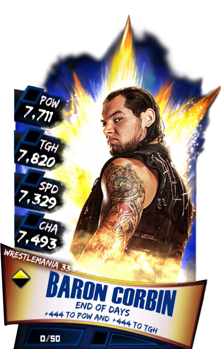 Baroncorbin S3 14 Wrestlemania33 - Wwe Supercard Wrestlemania 33 Carmella (733x1158), Png Download