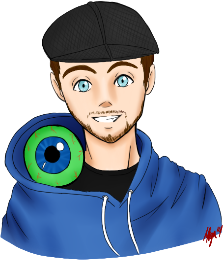 Transparent Jacksepticeye Cap - Drawing (530x613), Png Download