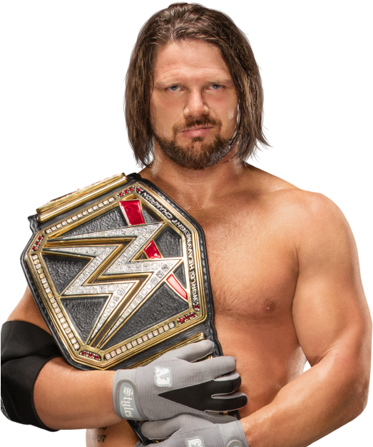 Wwe Road To Wrestlemania Is February 11th - Aj Styles Wwe World Heavyweight Championship (540x640), Png Download