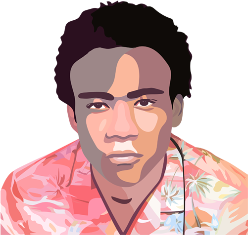 Childish Gambino Sticker By Jonrindt - Childish Gambino Sticker (500x750), Png Download