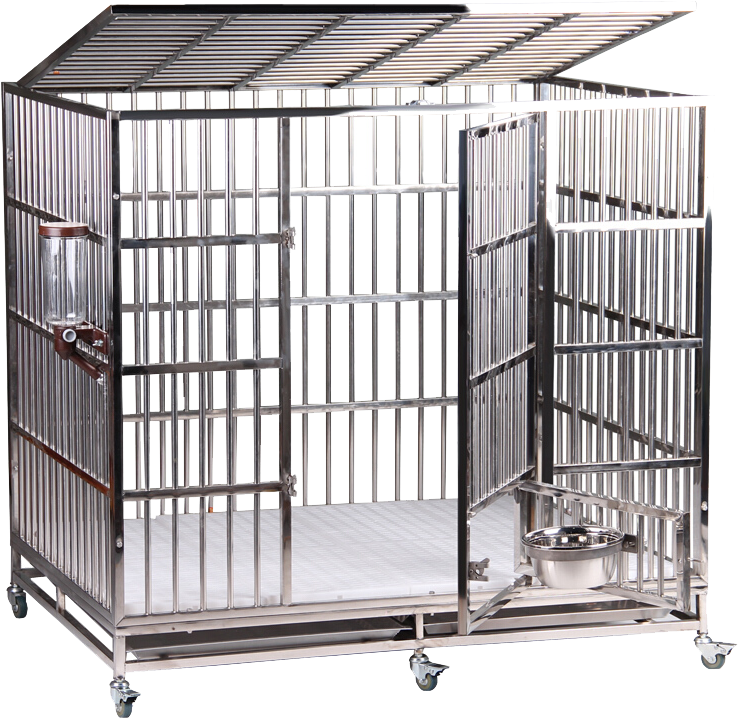 Chuangyi Bold Thickening Full Welding Stainless Steel - Dog Crate (800x800), Png Download