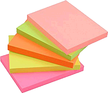 Sticky Note Pads 3*4 Inch - Construction Paper (660x450), Png Download