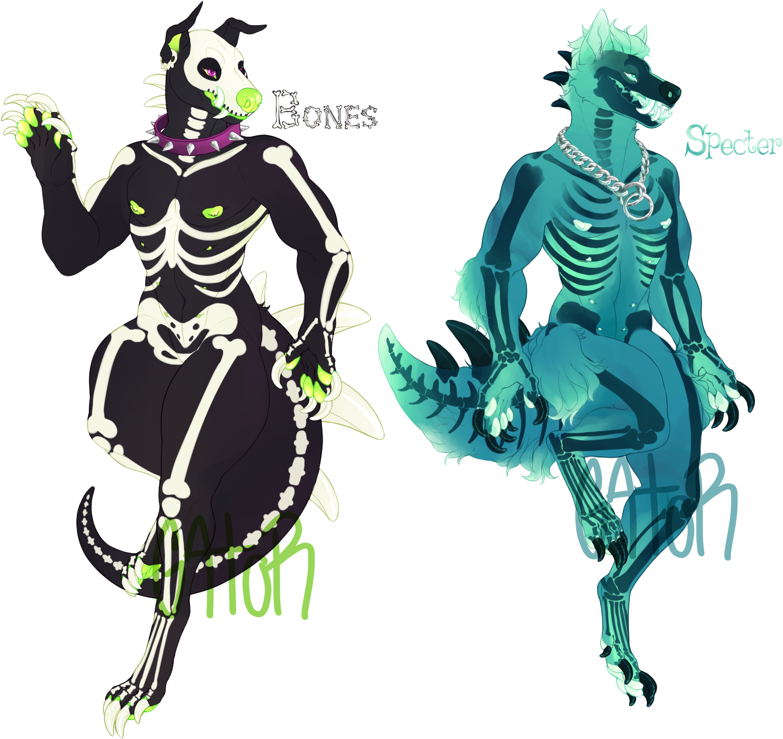 Spooky Scary Skeletons [closed] - Skeleton Cheetah (1700x1530), Png Download