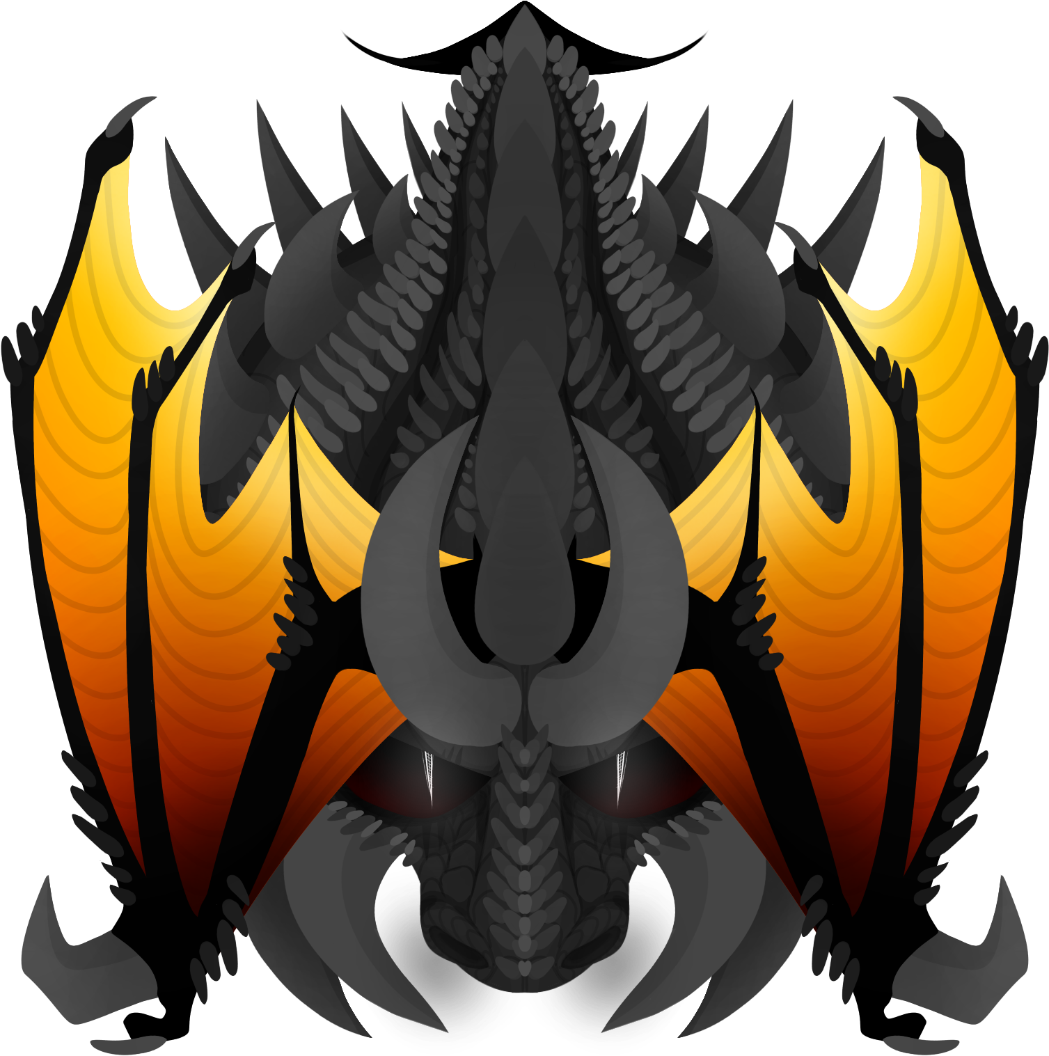 The Skin Itself Https - Mope Io Black Dragon Skins (1530x1530), Png Download