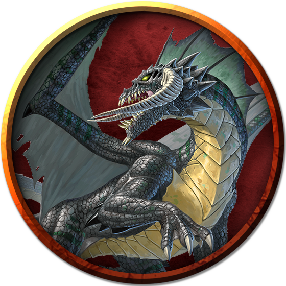 Adult Black Dragon - Dragon (560x560), Png Download