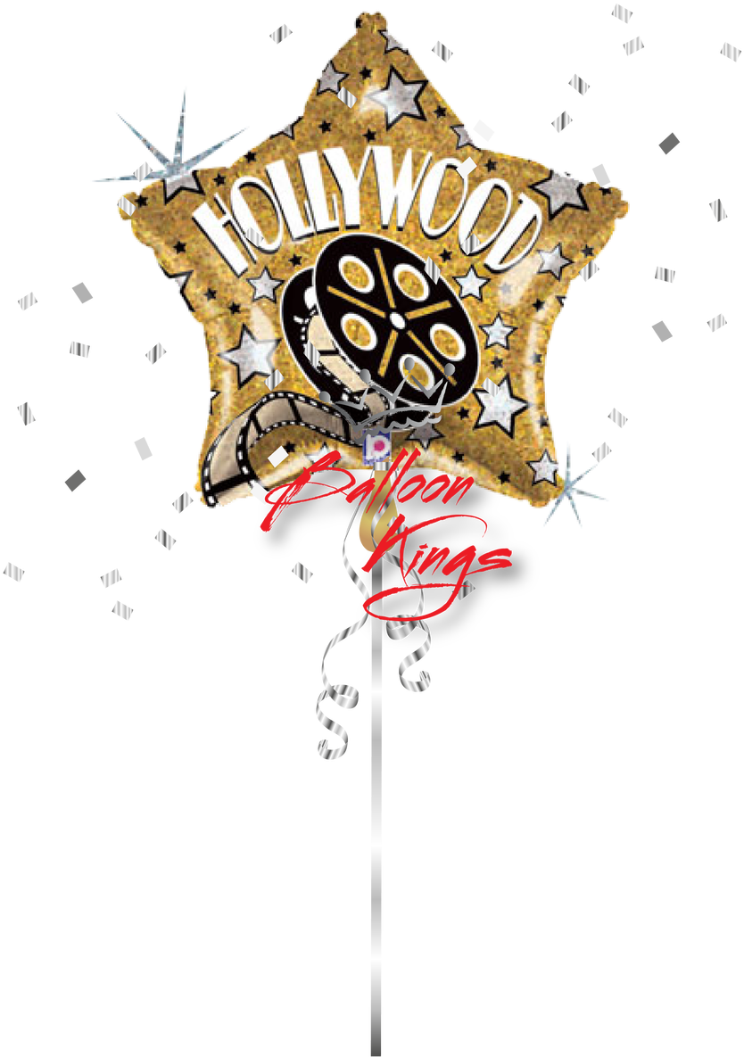 Hollywood Star - Hollywood Balloon (1068x1280), Png Download
