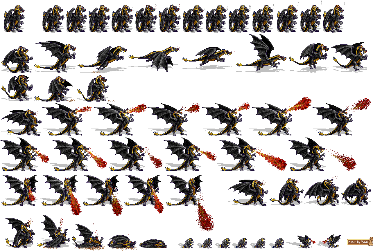 Click For Full Sized Image Black Dragon - Heroes Of Might And Magic 2 Black Dragon (1292x869), Png Download