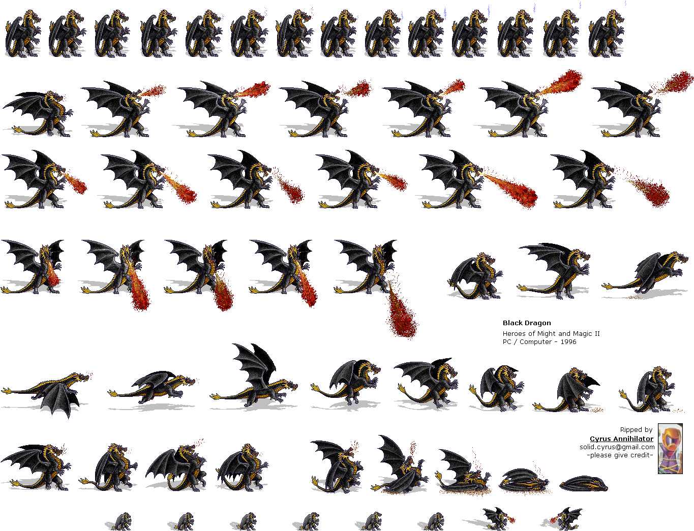 Click To View Full Size - Heroes Of Might And Magic 2 Black Dragon (1375x1065), Png Download