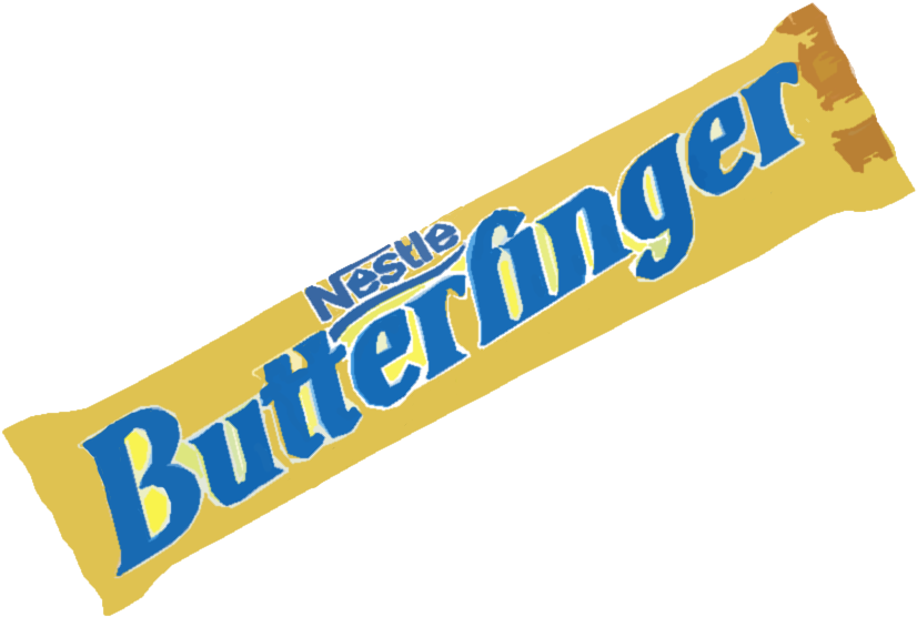 Butterfinger - Nestle Professional Butterfinger Chocolate Candy Single (852x640), Png Download