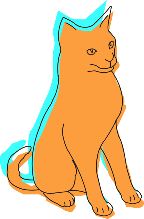 Kitten Whiskers Cat Drawing Encapsulated Postscript - Clip Art (494x750), Png Download