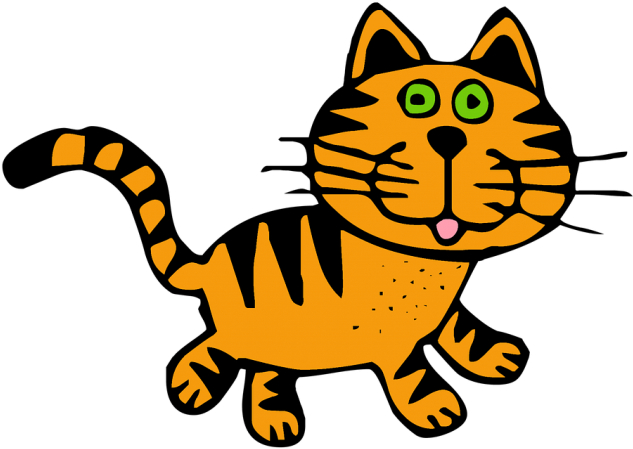 Feline Clipart Cat Drawing - Kotek Rysunek (640x480), Png Download