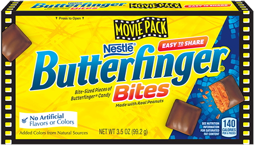 Butterfinger Bites Movie Pack - Powerfast Light Duty Staples, 1/4" (500x500), Png Download