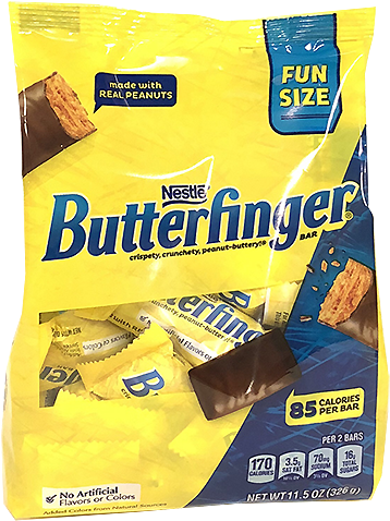 Butterfinger Fun Size Candy Bars - Powerfast Light Duty Staples, 1/4" (500x500), Png Download